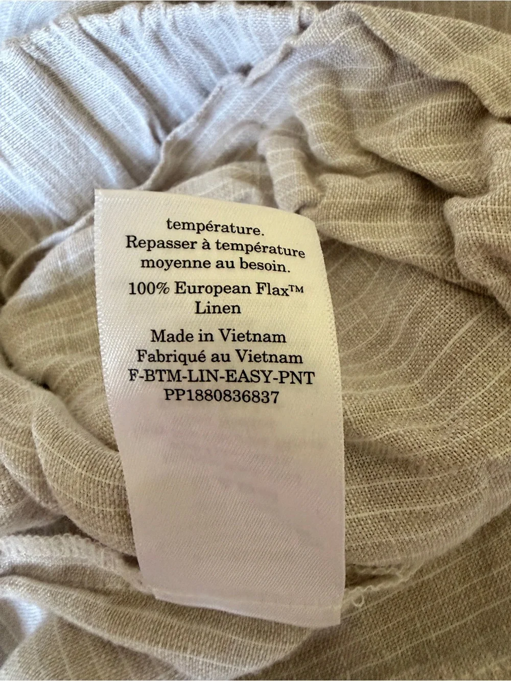 Everlane easy pants pockets